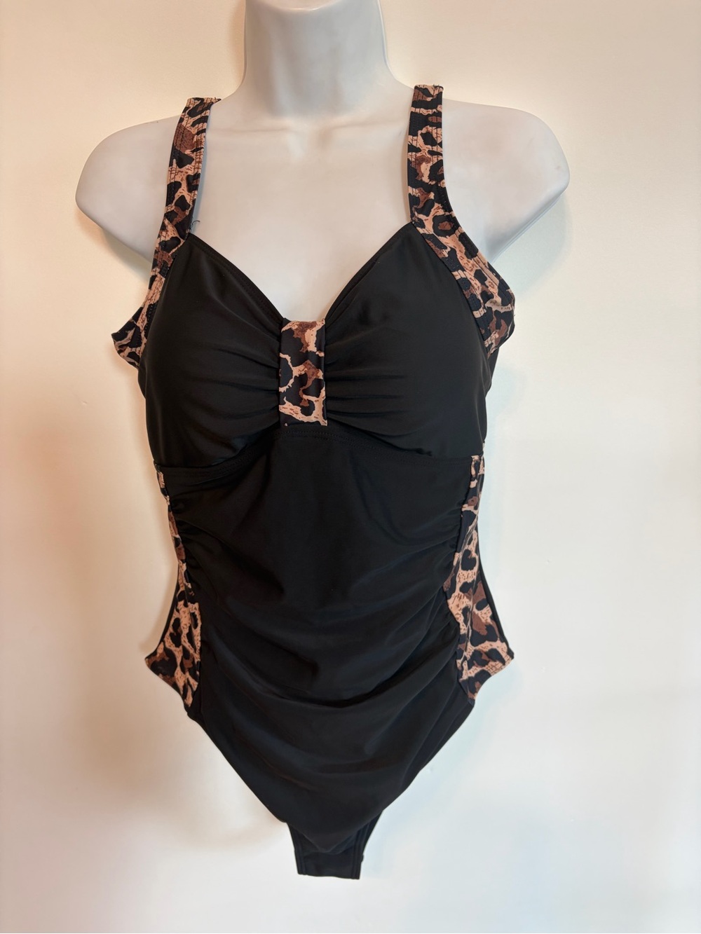 Large Cheeky Brazilian Bottom One Piece Black Slimming Swimsuit Women’s Large